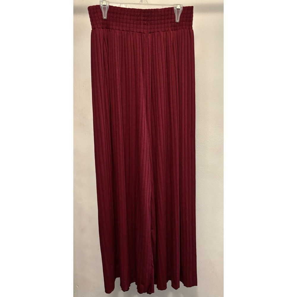 Free People Beach Love Me Wide Leg Red Palazzo Pants